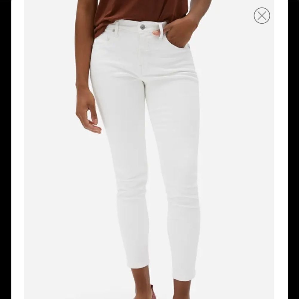 Everlane Authentic  Mid Rise Skinny Crop Jeans-